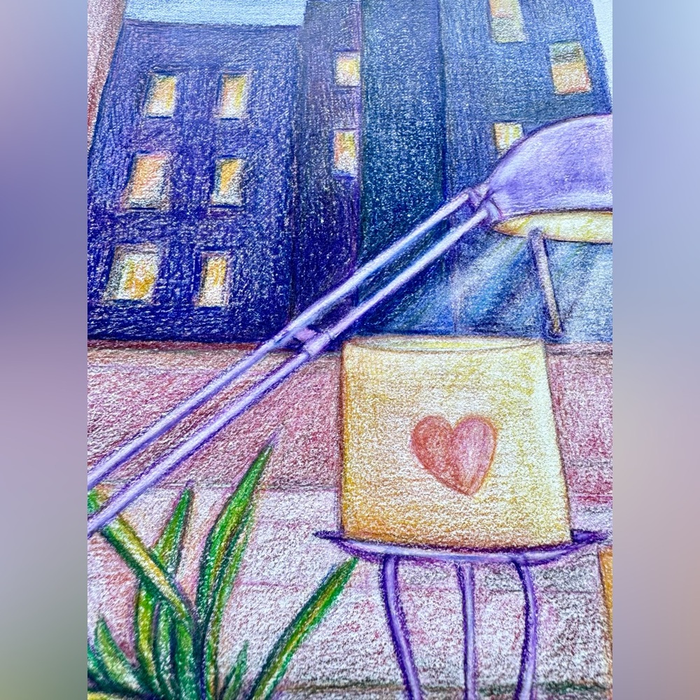 NEW Handmade Hand Crafted Pencil Drawing Original Artwork Home Decor Art Love - Picture 3 of 5